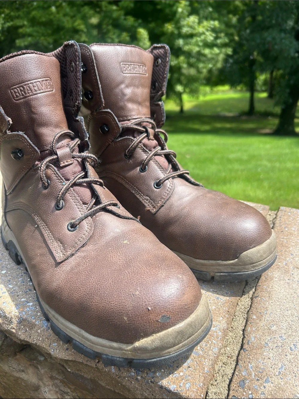 Brahma Brown Steel Toe Work Boots